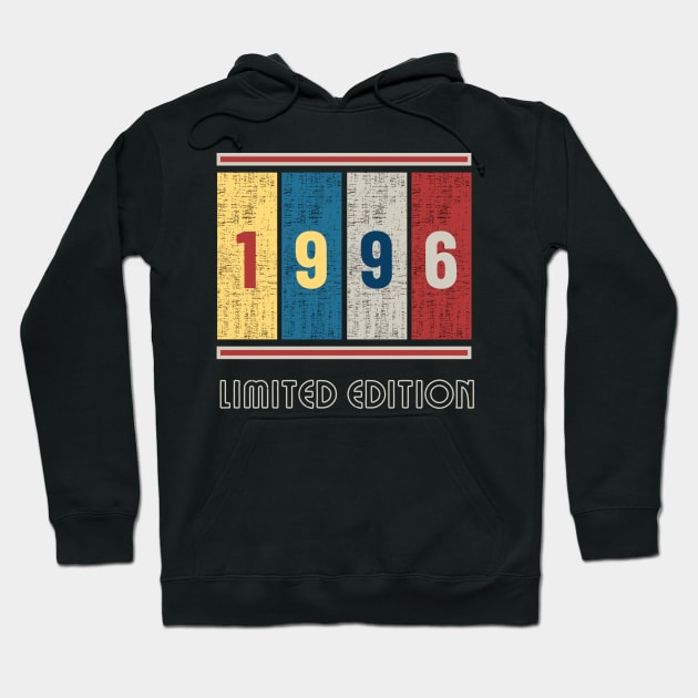 Born in 1996 Vintage Design Hoodie by vukojev-alex